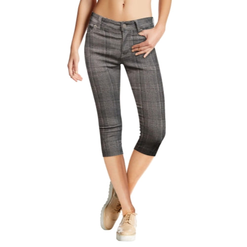 Women's Plus Mid-Rise Stretch Denim Capri Jeans