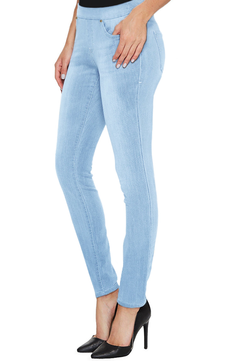 Women's Stretch Skinny Pull On High Waist Jeans