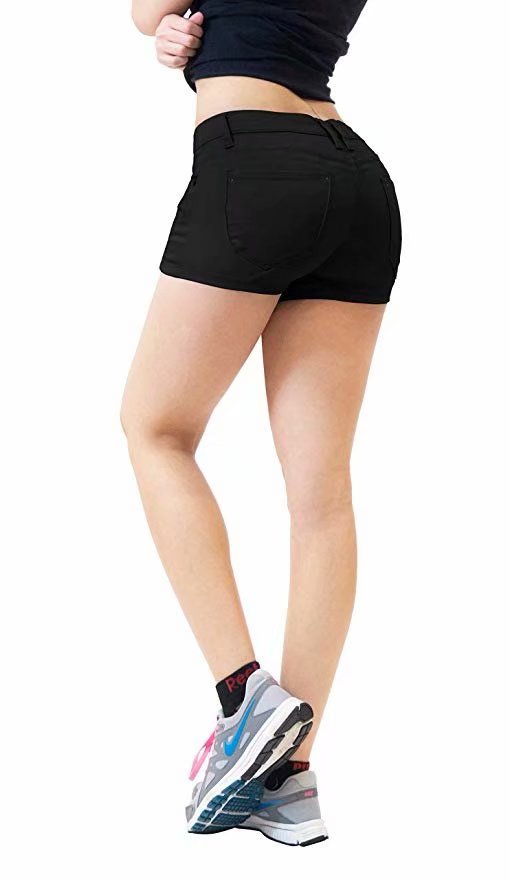 Women's Plus Butt Lifting Twill Denim Shorts