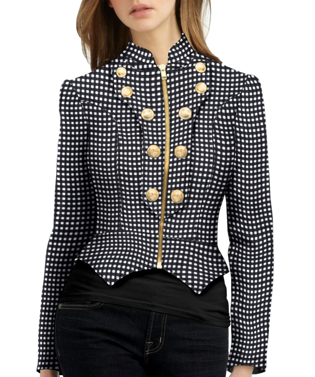 Women's Plus Millennium Zip Up Blazer Jacket